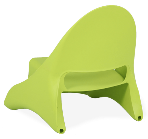Plastic chair with fiberglass for outdoor use, uv protection, recyclable, stackable. Produced in Portugal, Plásticos Joluce.
