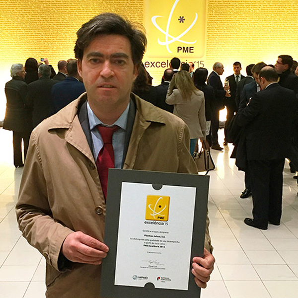 Merit awards ceremony held on day 02.10.2016 at the Europarque, elects Plásticos Joluce SA, as PME Excellence 2015